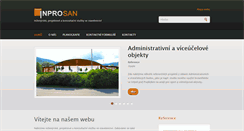 Desktop Screenshot of inprosan.cz